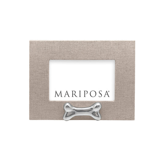 Mariposa Natural Linen 4x6 Frame