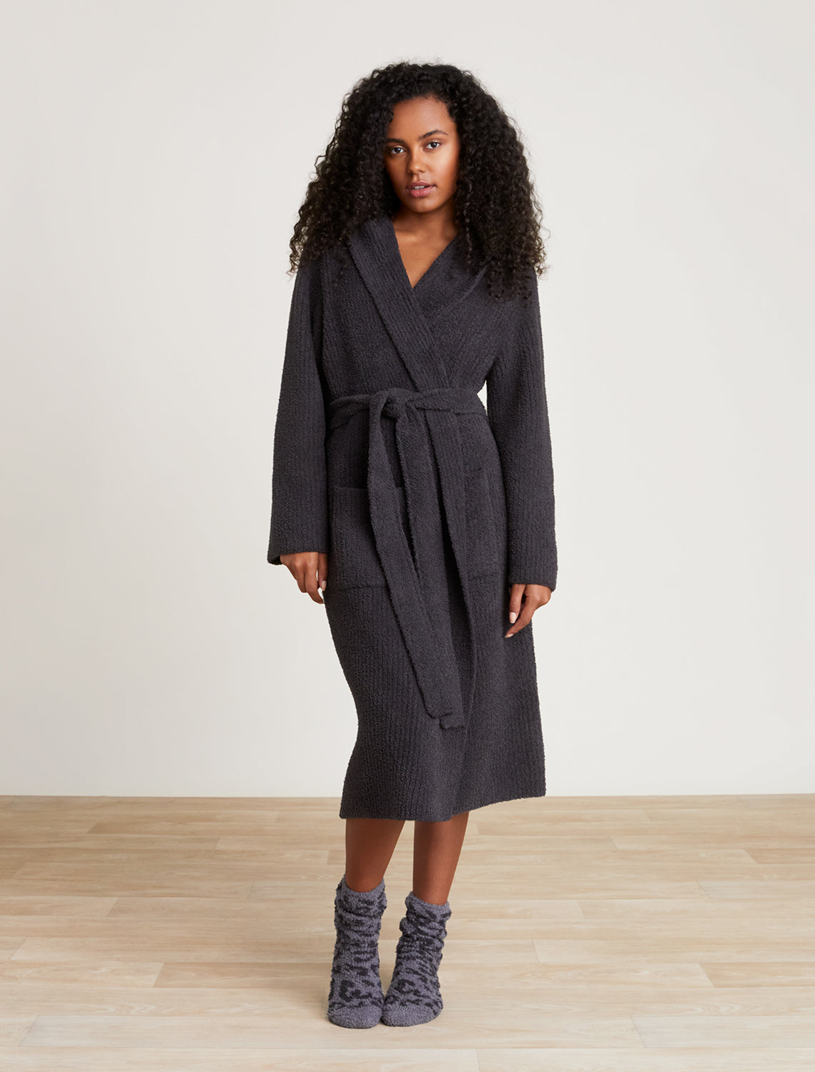 Barefoot Dreams CozyChic® Ribbed Hooded Robe