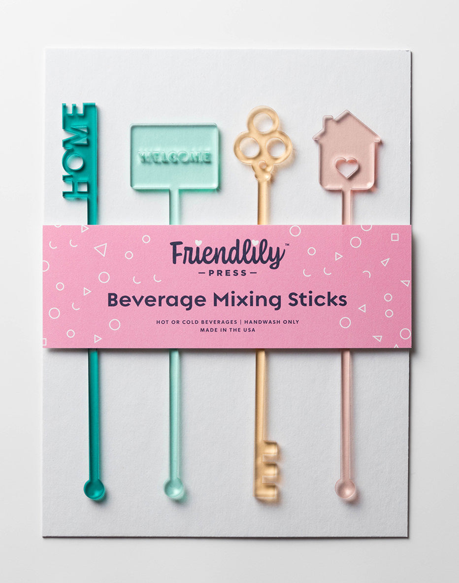 Friendlily Press Drink Stirrers