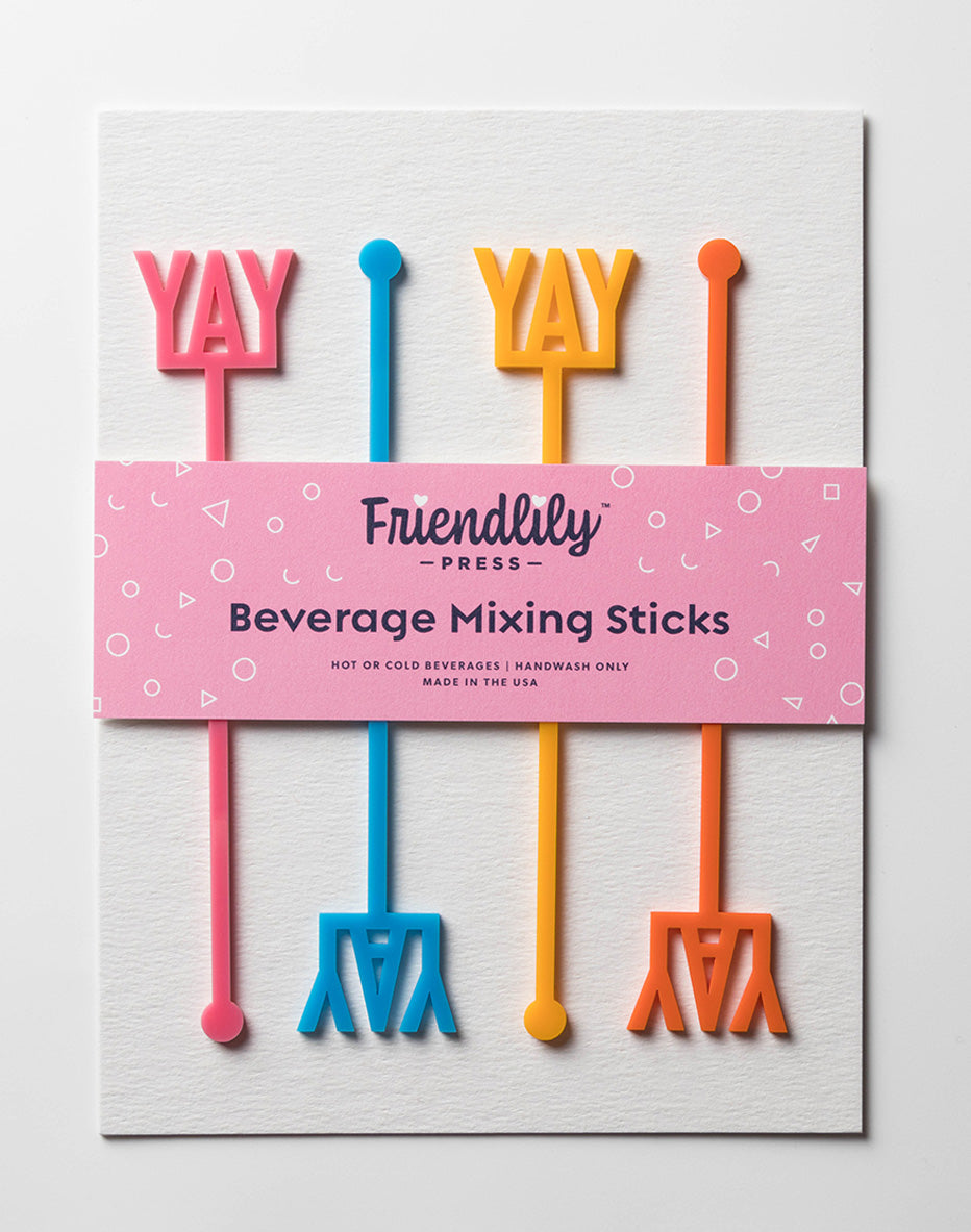 Friendlily Press Drink Stirrers