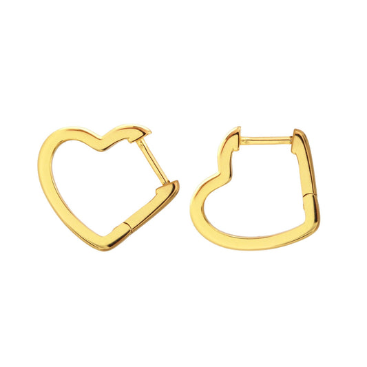 Kris Nations Open Heart Huggie Hoops