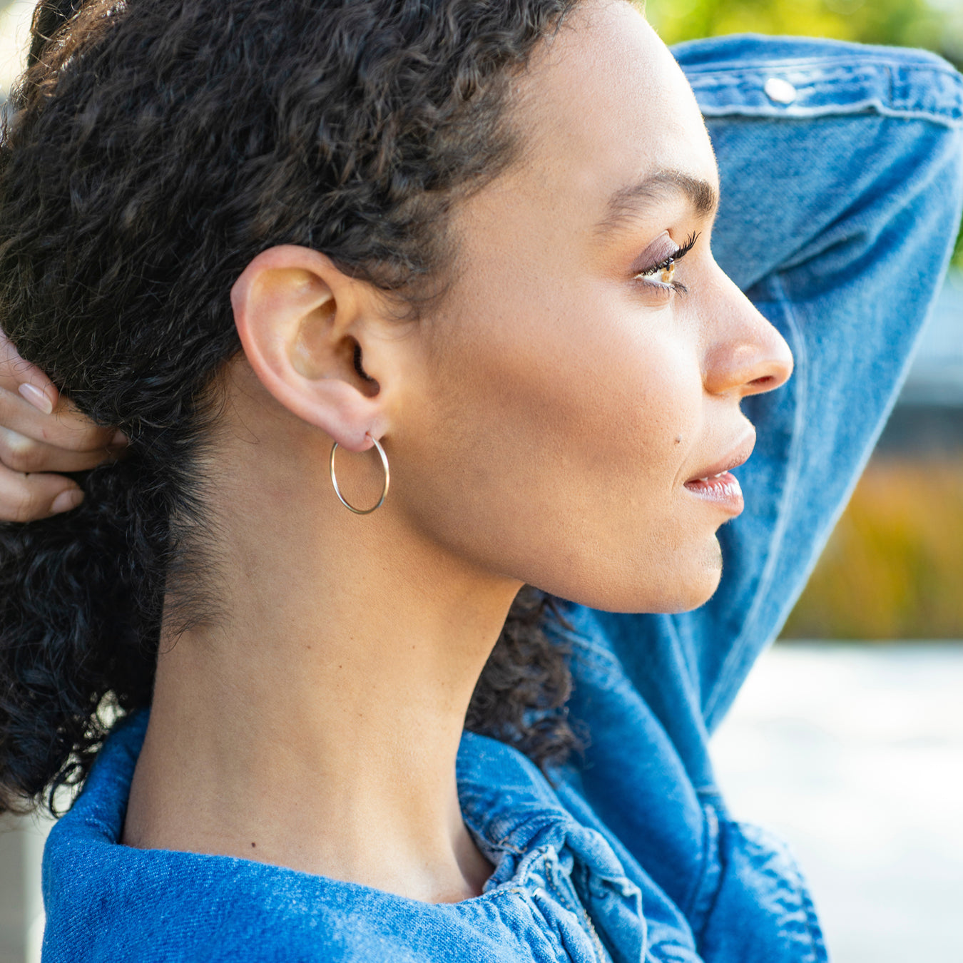 Kris Nations Featherweight Hoop Earrings