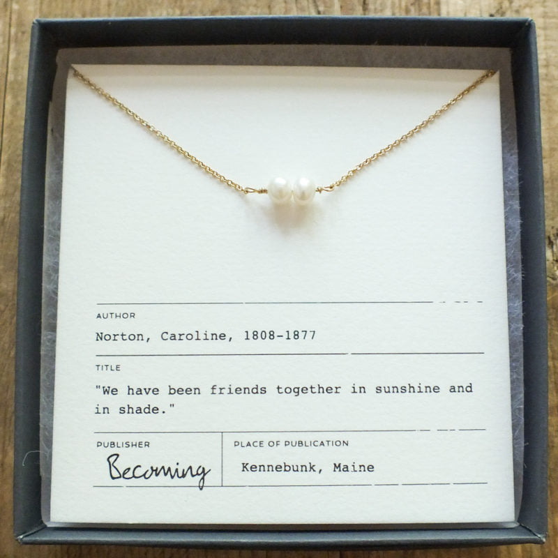 Becoming Friends Pearls Necklace