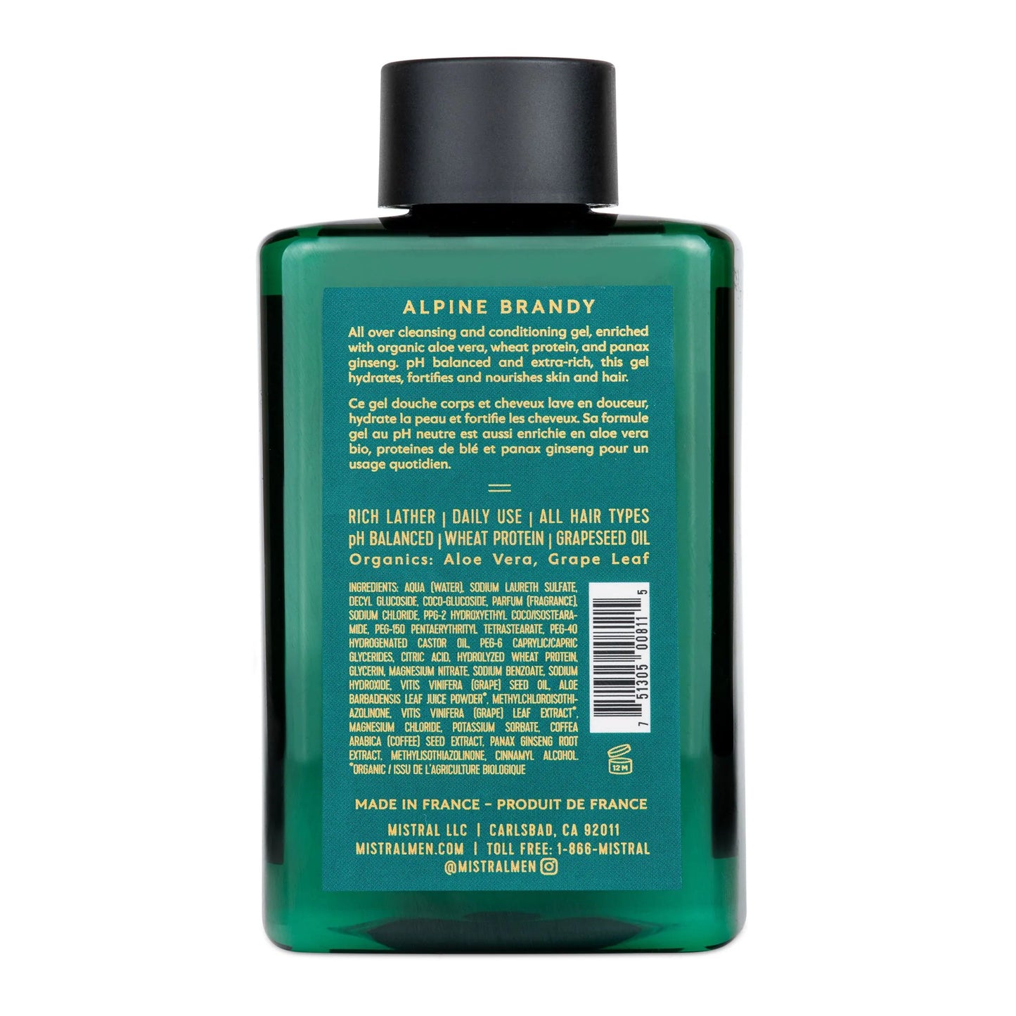 Mistral Men's Extra-Rich Body Wash