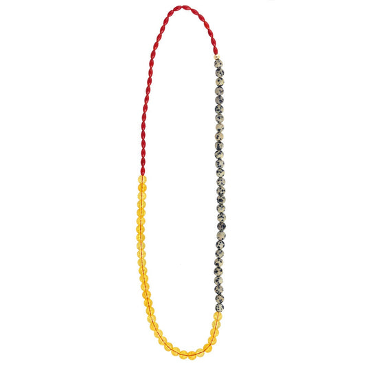 Kris Nations Matinee Color Block Citrine Necklace