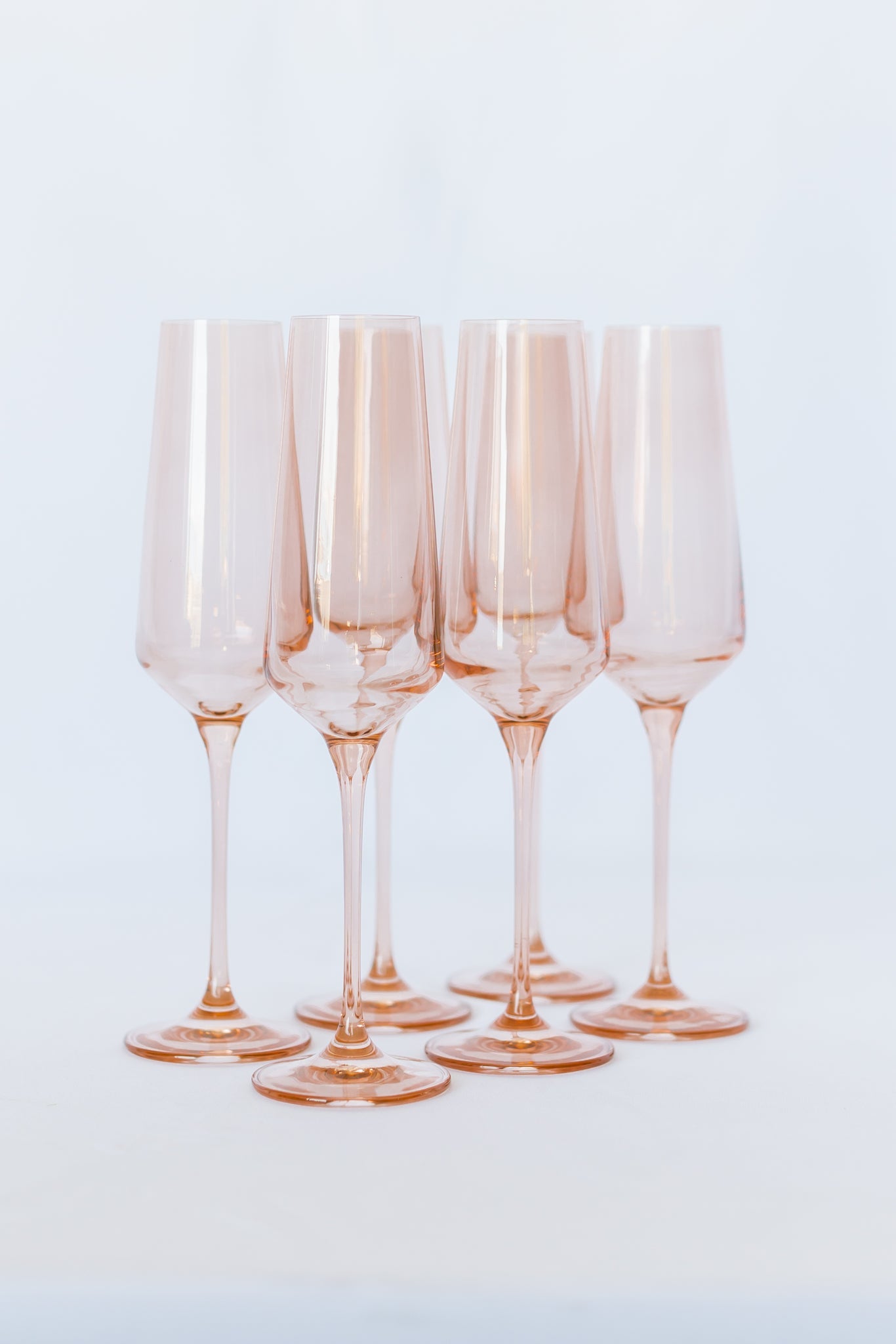 Estelle Colored Champagne Flute Set of 6