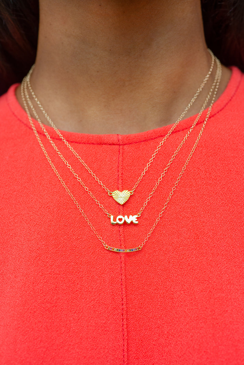 Kris Nations Love Bubble Charm Necklace