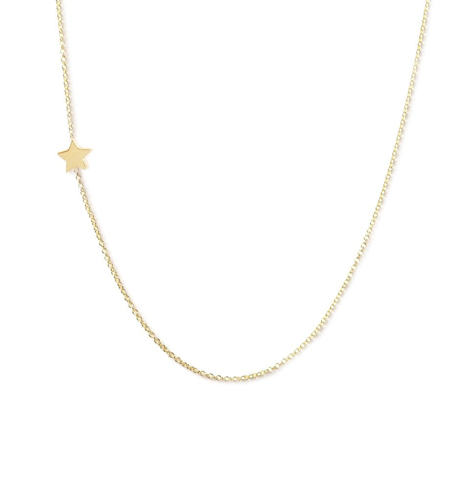 Maya Brenner 14K Gold Asymmetical Necklace