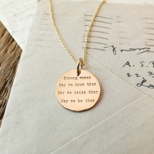 Becoming Strong Women Necklace