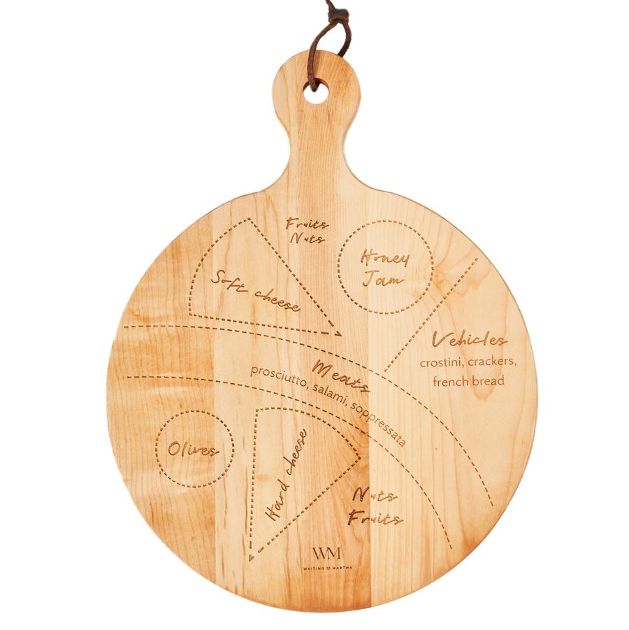 Maple Leaf x WOM Round Charcuterie Board