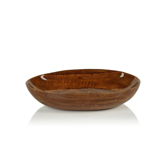 Gabonese Oval Mango Wood Bowl