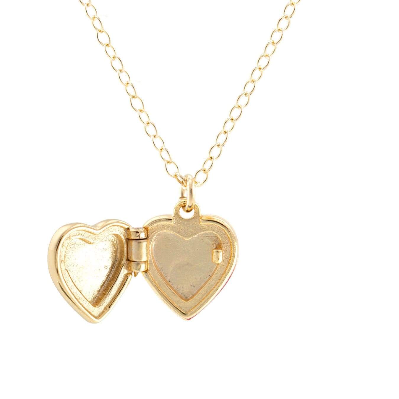 Kris Nations Heart Locket in Enamel